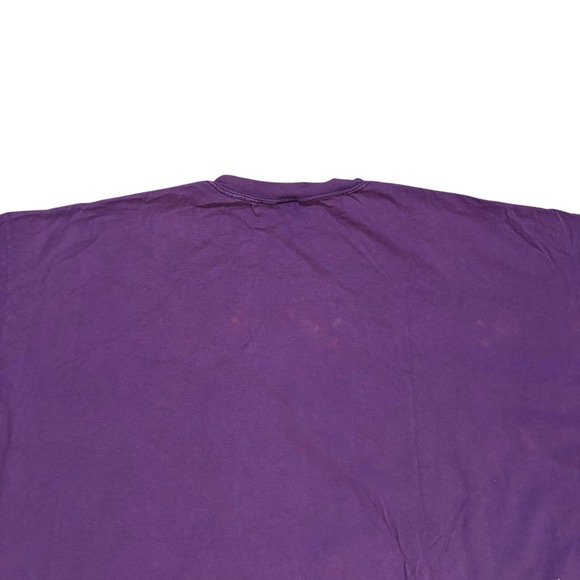 Jerzees Graphic‎ Tee Ready For Takeoff Purple One Size Military 90s Vtg USA - Picture 9 of 11